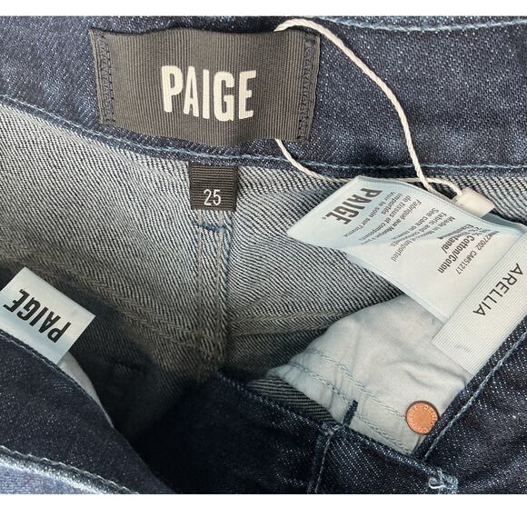 Paige High-Waist Barrel-Leg Blue Arellia Denim Jeans Size 25 - Picture 4 of 4